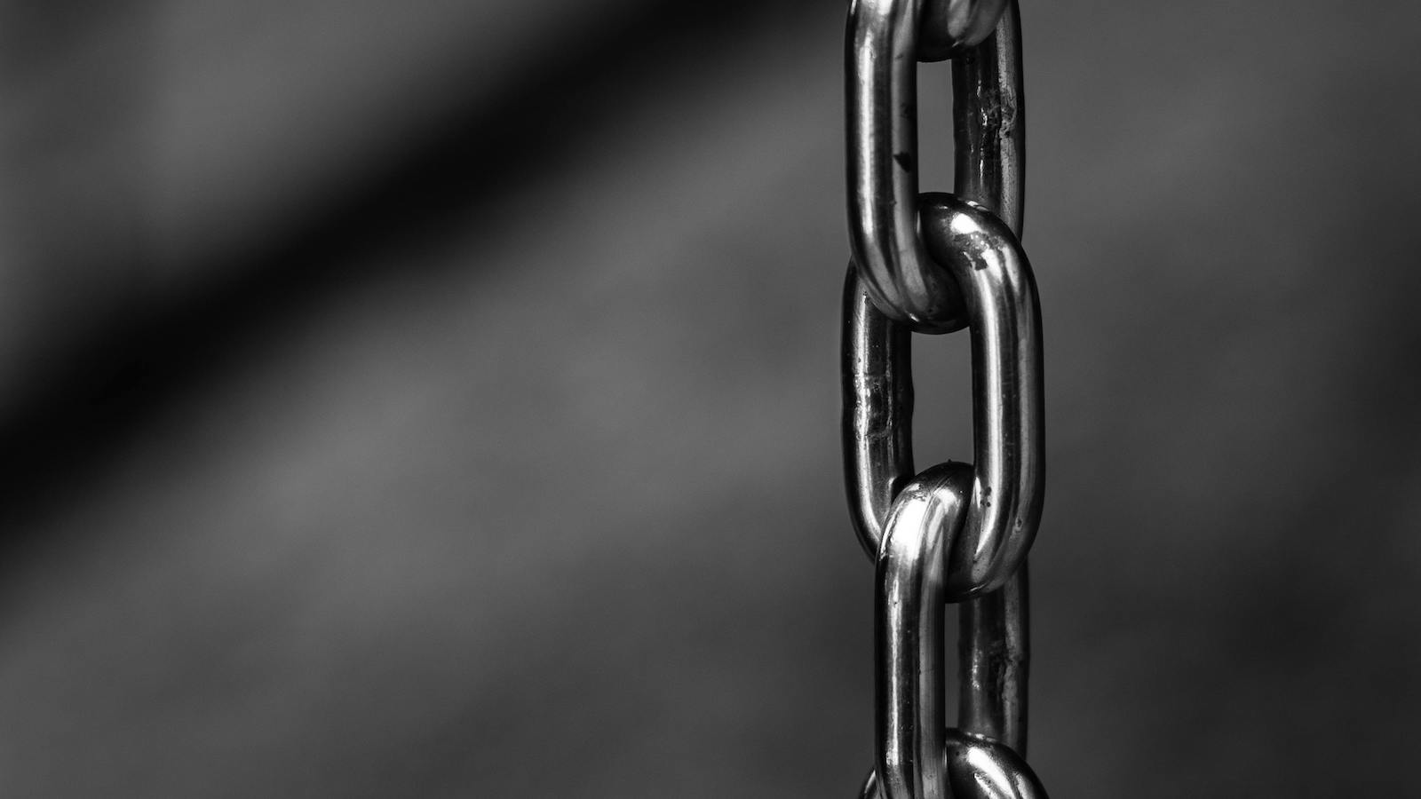 Grayscale Photography of Chain