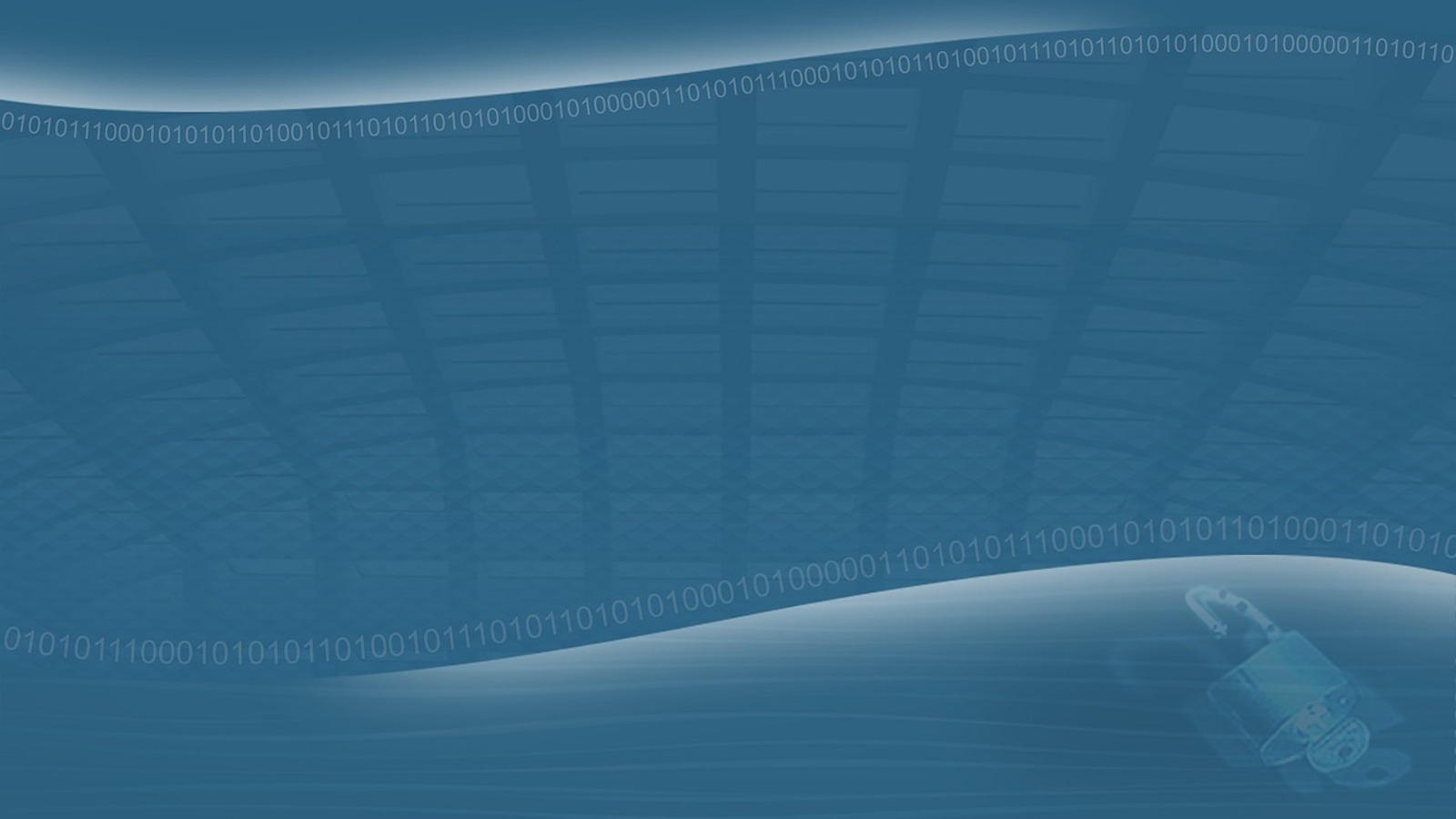 Blue geometric background with binary code