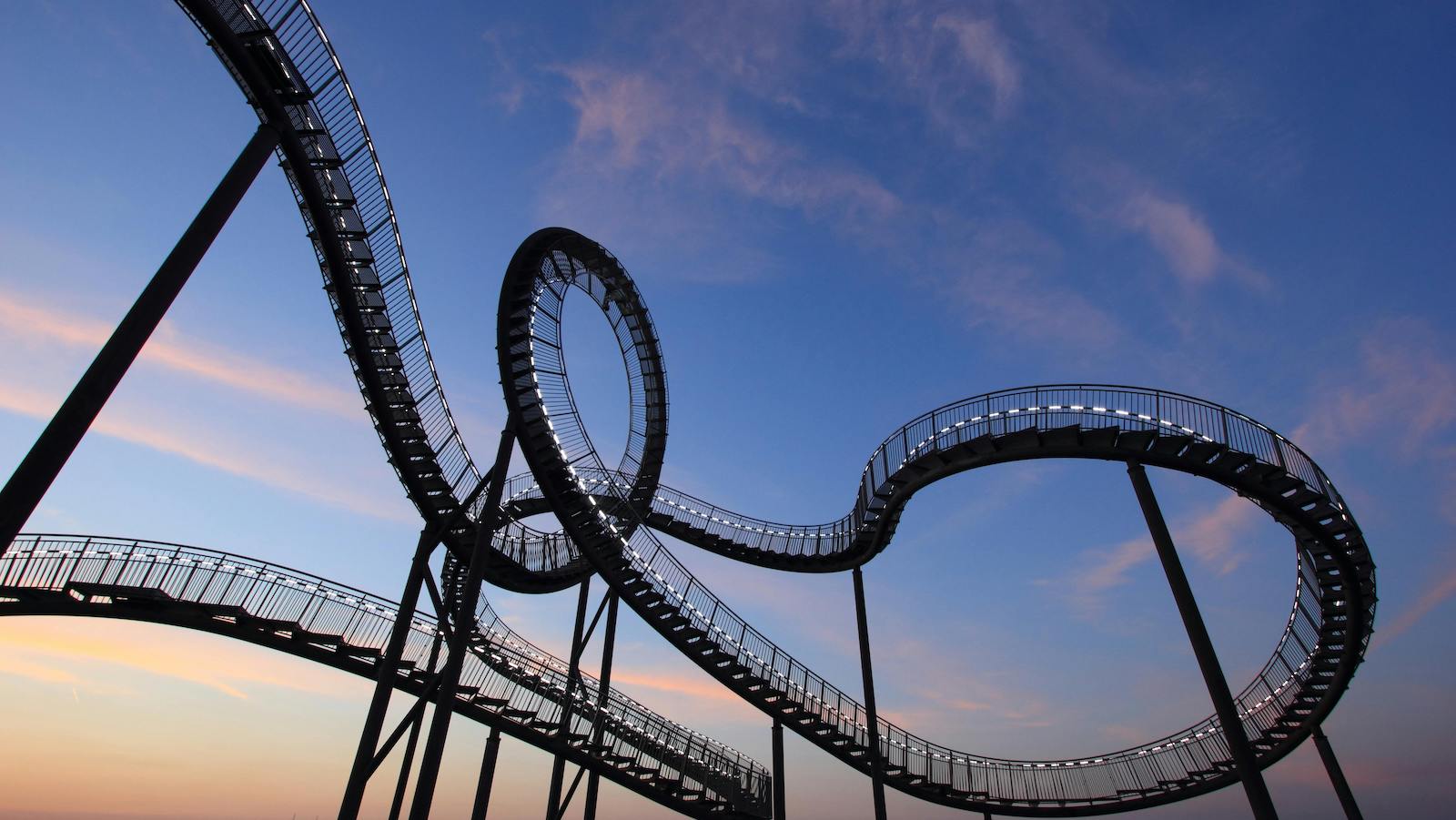 Black and White Roller Coaster