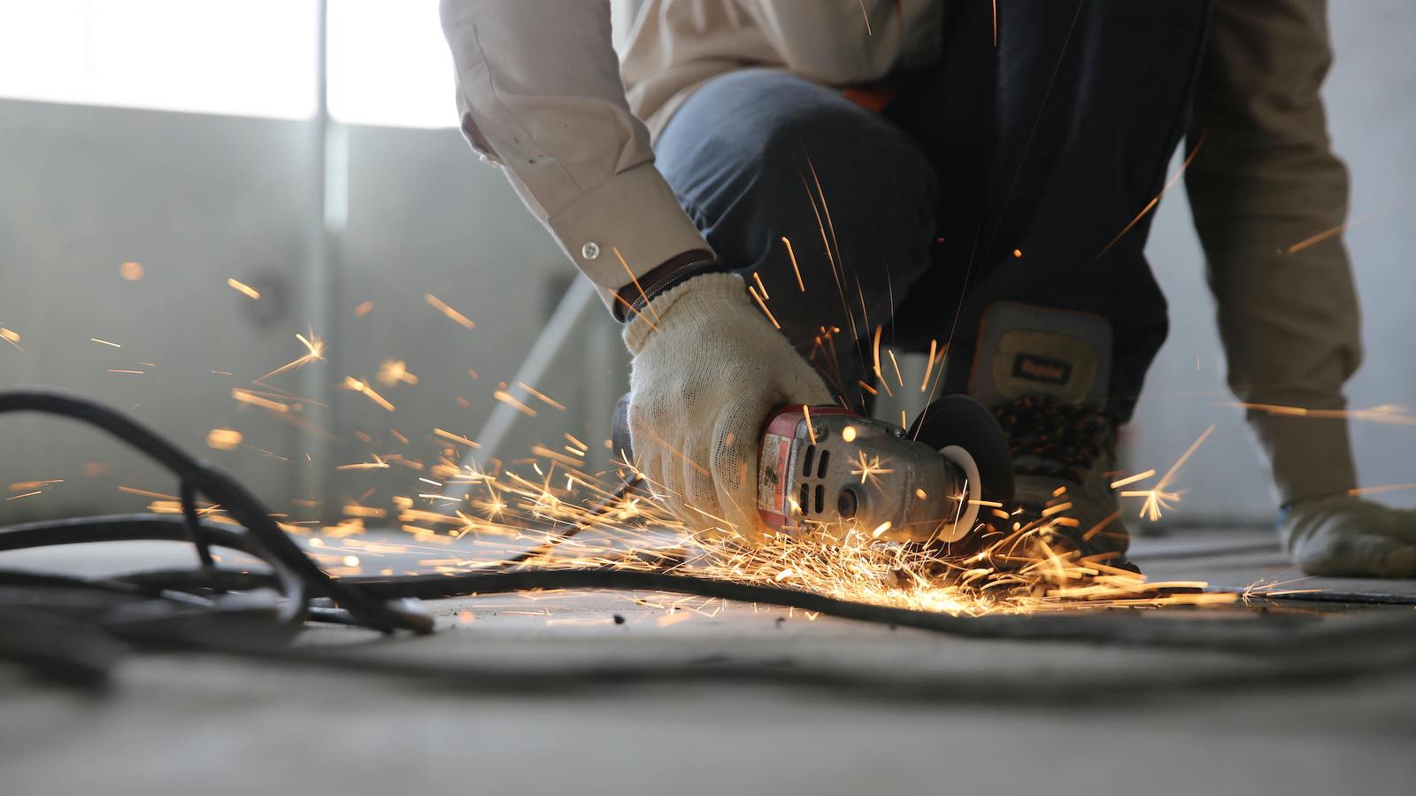 Person Holding Grinder