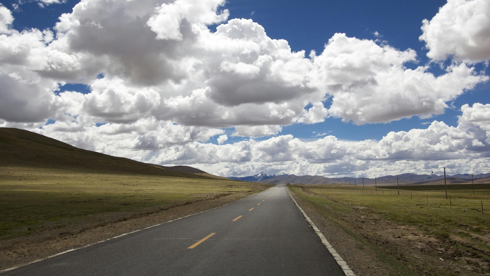 Road Under White Clouds