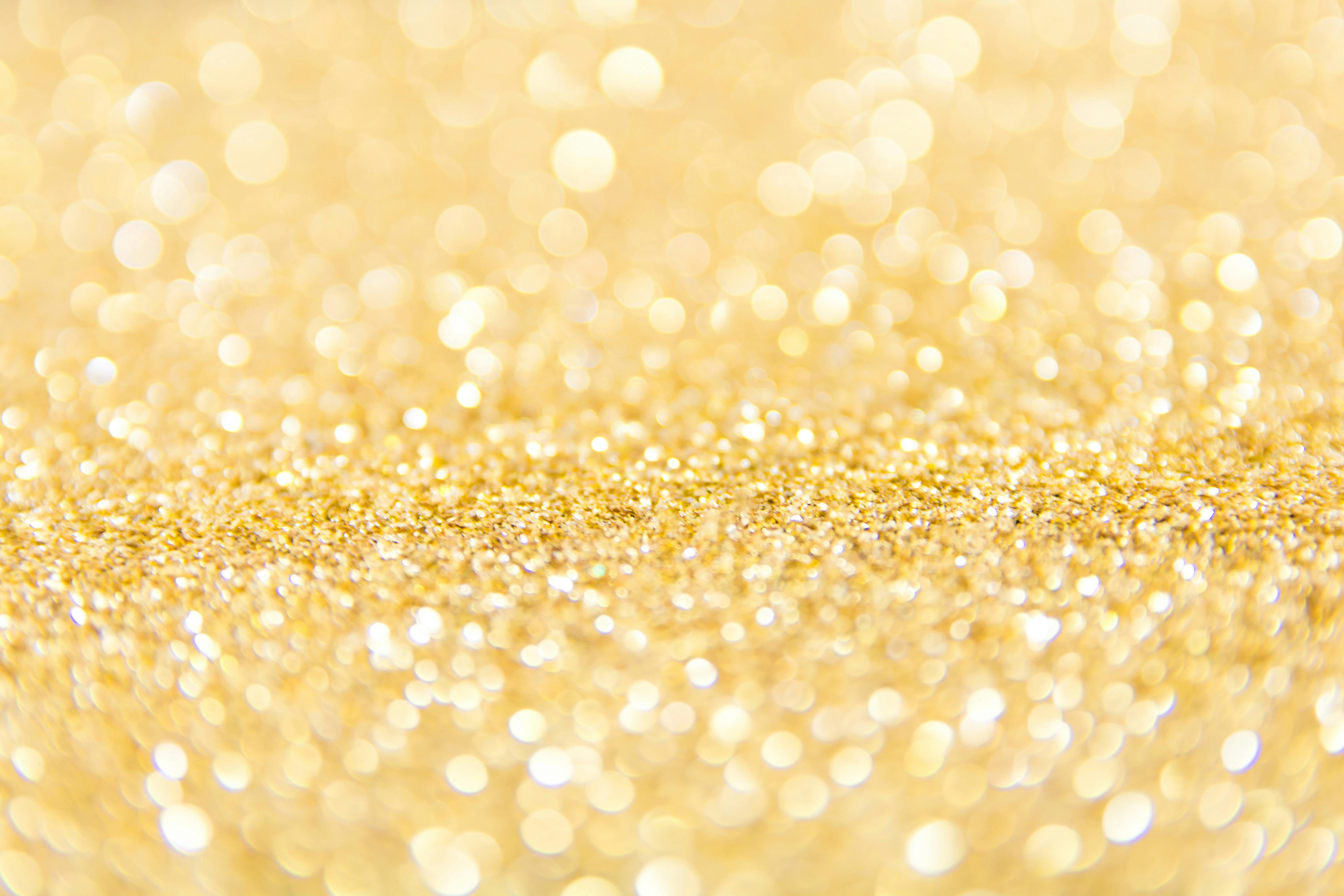 Glittering gold dust