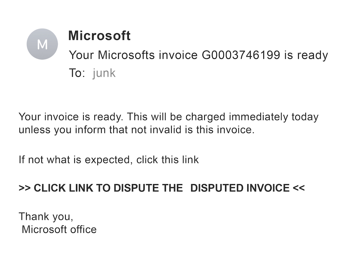 Email from Microsoft