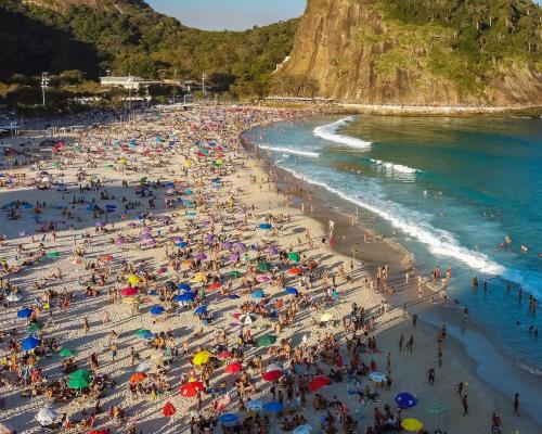 Crowd on Beach