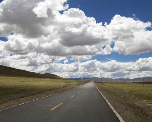 Road Under White Clouds