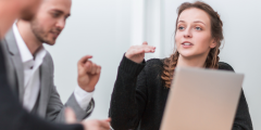 woman speaking